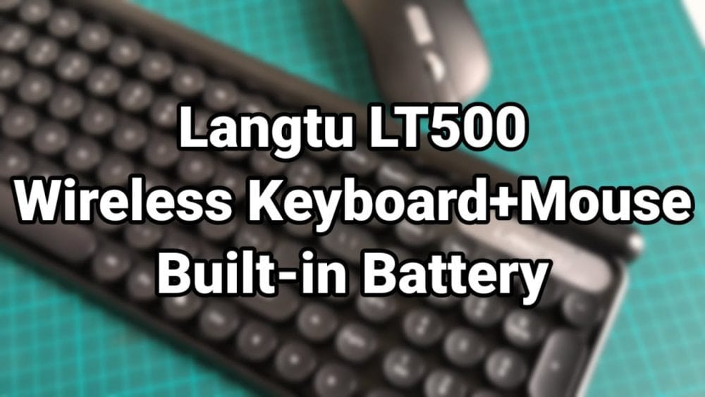 Langtu LT500 wireless keyboard & mouse, with built-in battery