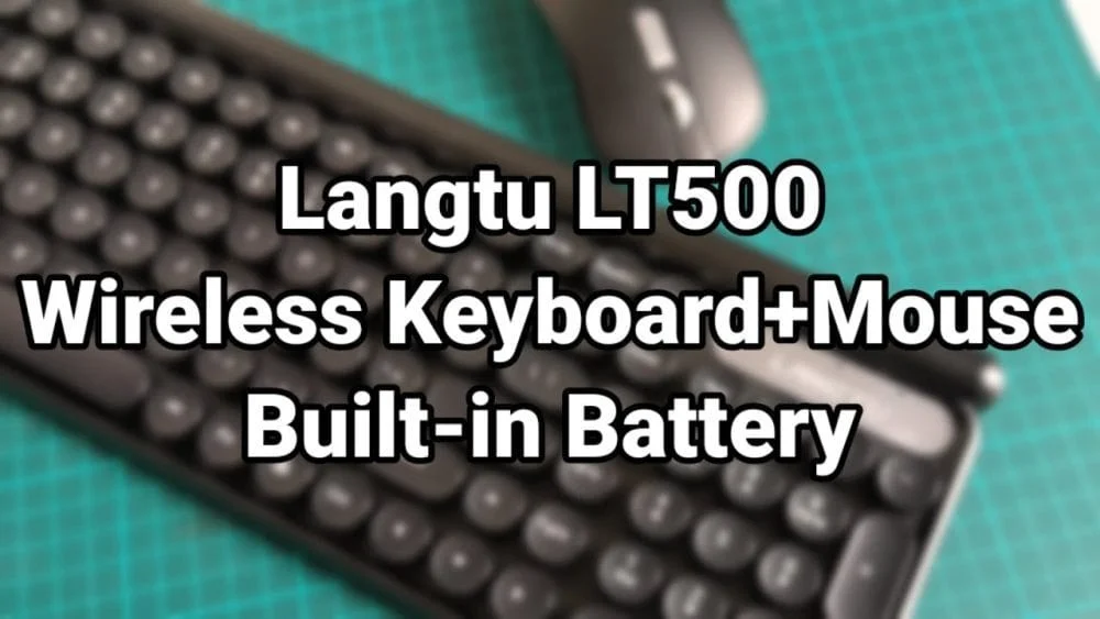 Langtu LT500 wireless keyboard & mouse, with built-in battery