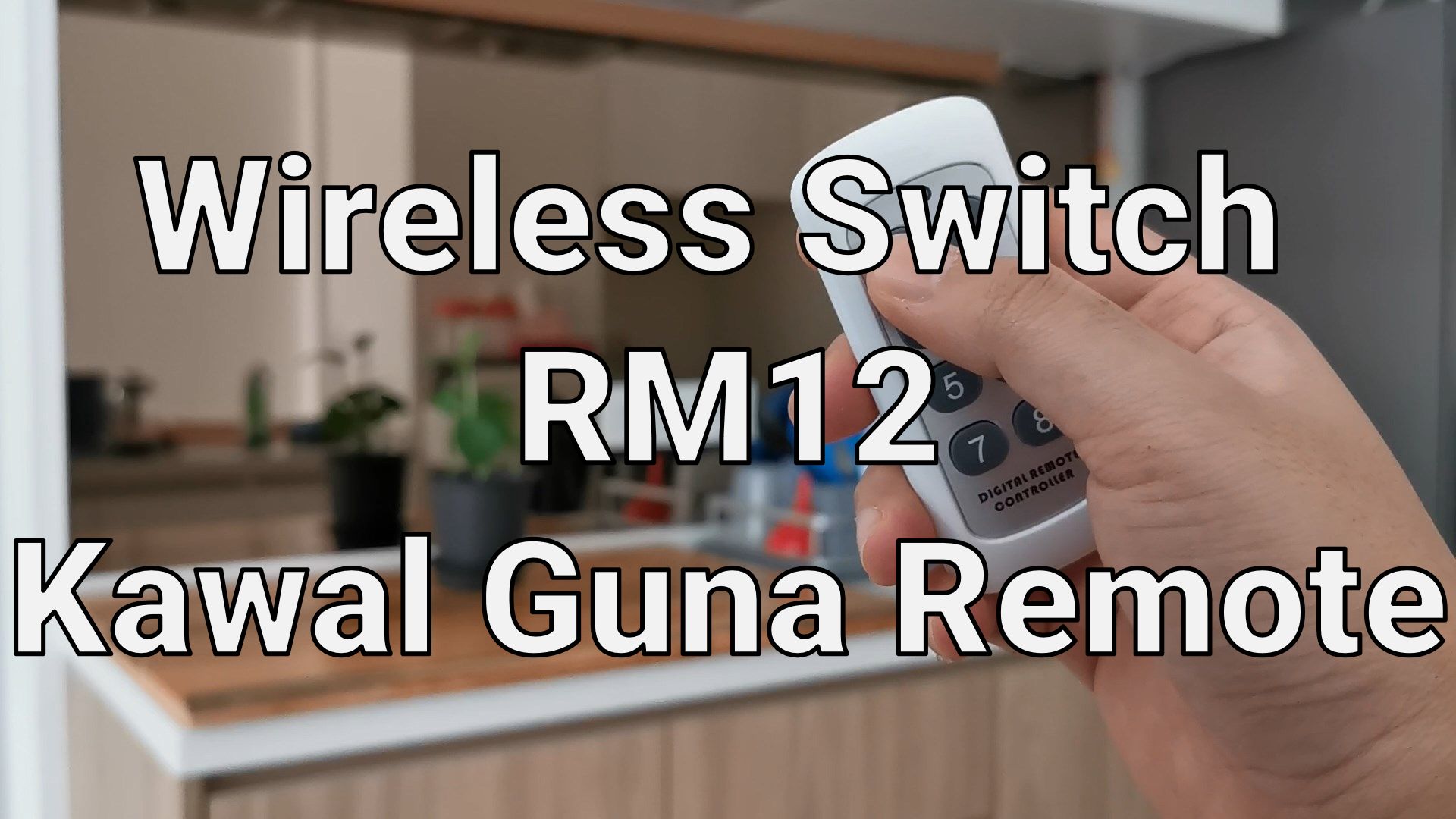 Wireless Switch, kawal guna remote RM12