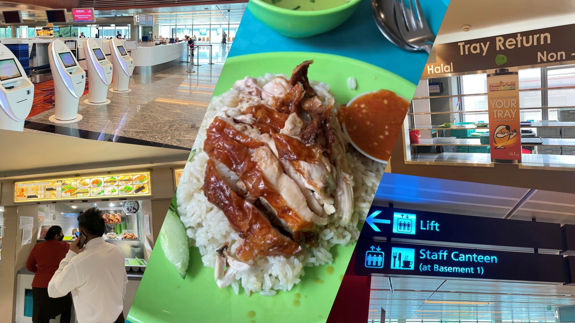 Anda di Changi Airport? Ini port staf yang ada makanan murah