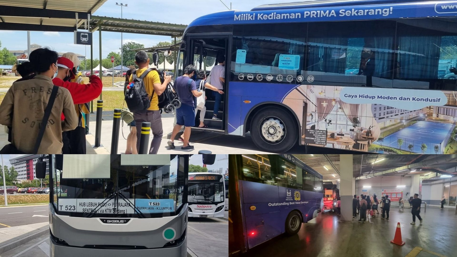 IOI Mall Putrajaya cara naik bass