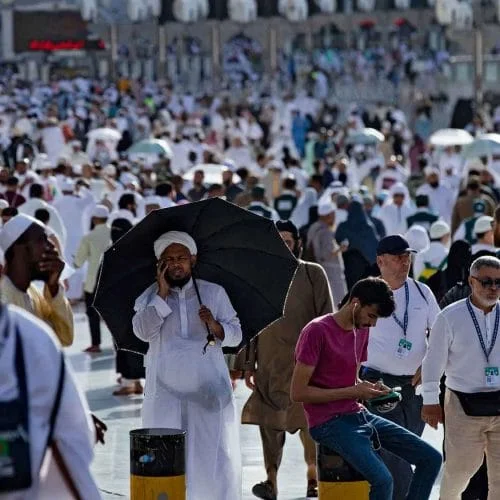 Jemaah Haji sedang tawaf