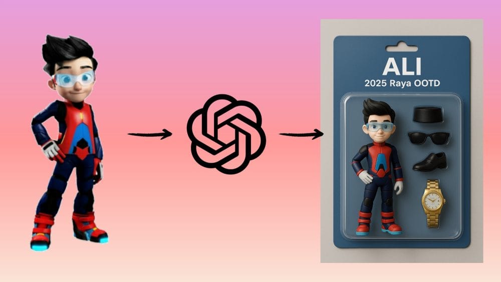Guna ChatGPT dan tukar gambar raya 2025 jadi action figure