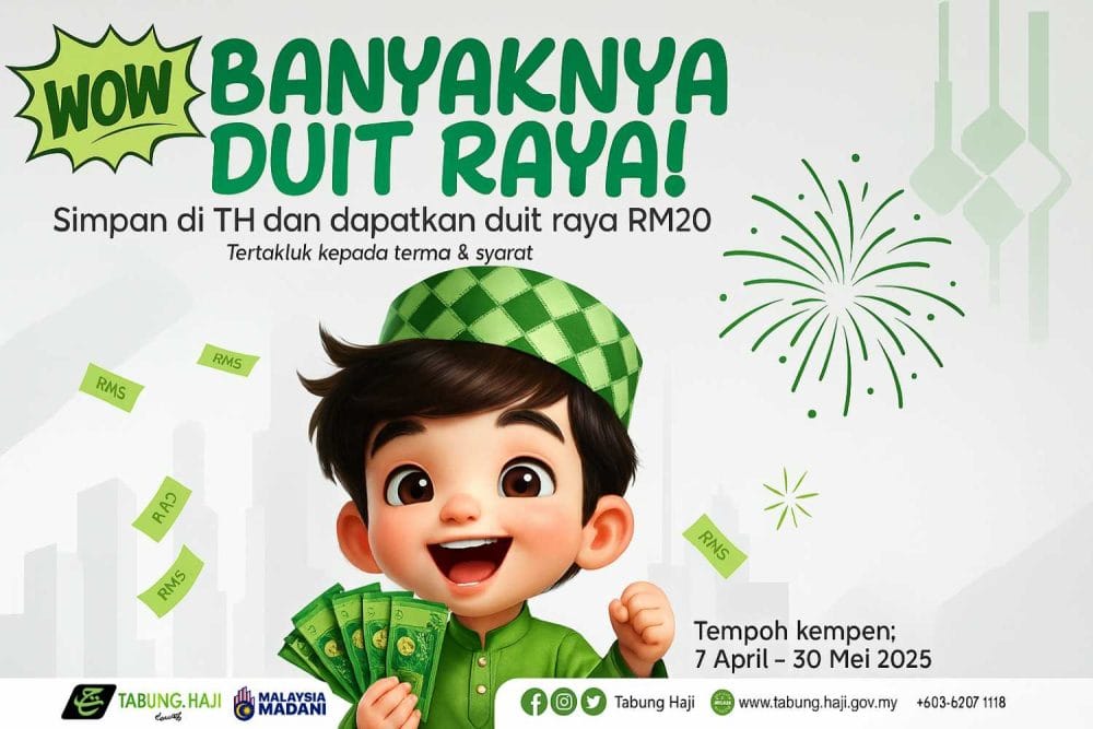 Kempen duit raya TH: Menang RM20 setiap minggu