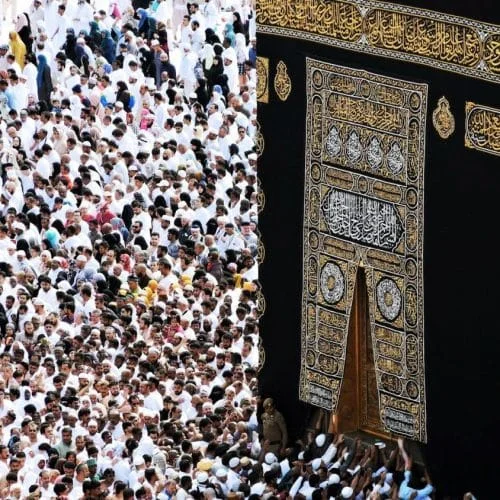 Jemaah Haji sedang tawaf Kaabah
