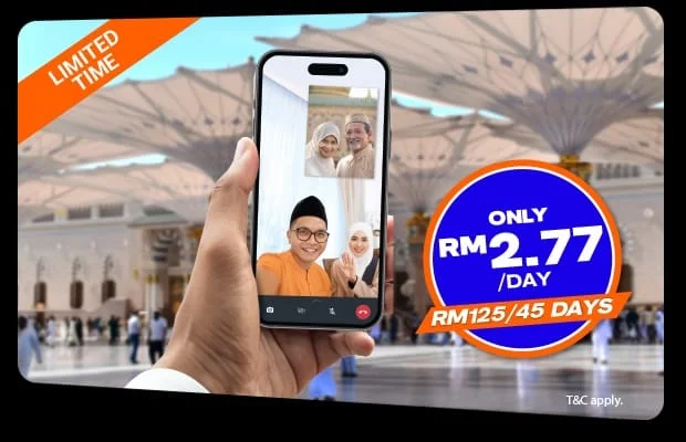 Haji 2025: Uni5G Roam tawar pelan 45 hari Arab Saudi RM125