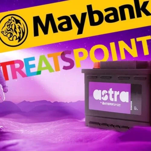 Bateriku terima Maybank Treatpoints beli bateri kereta