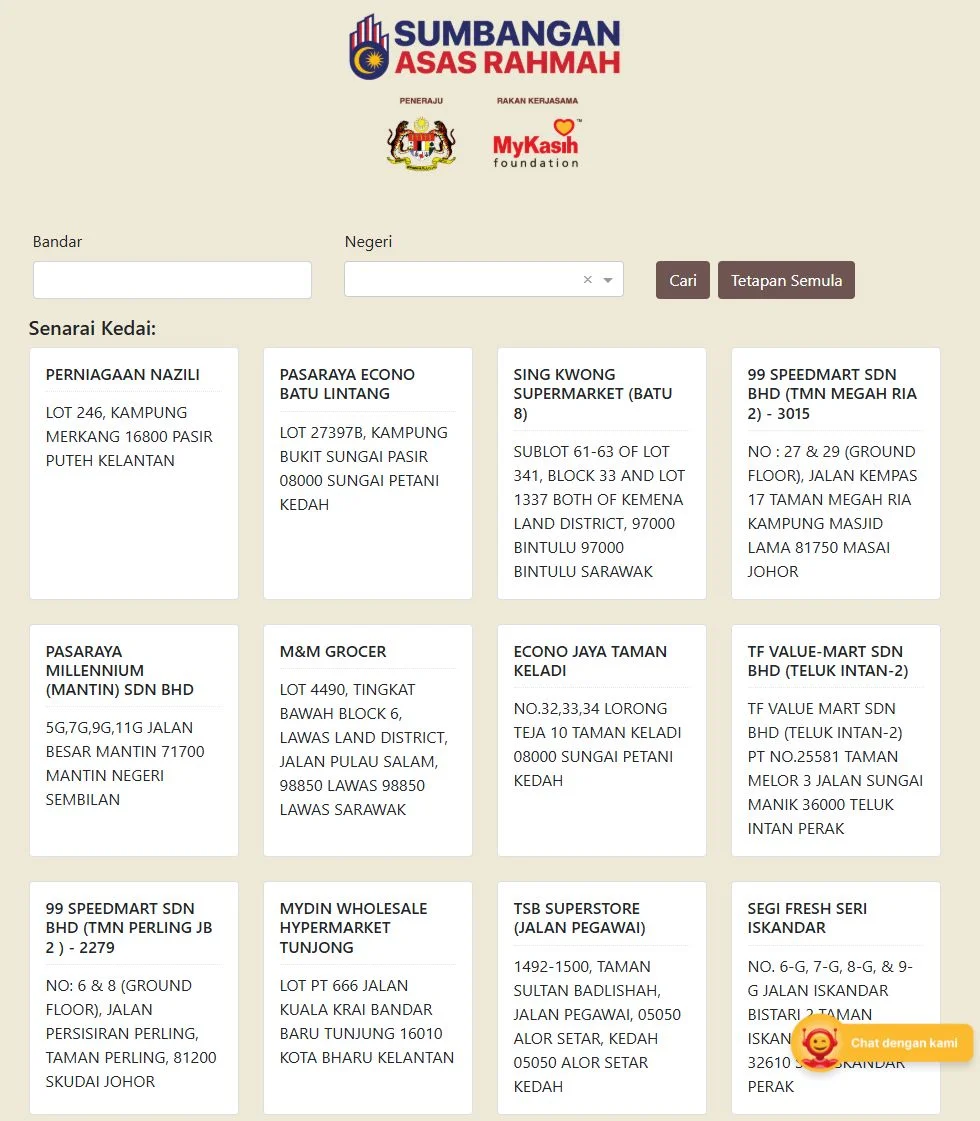 Bantuan SARA RM100 untuk semua