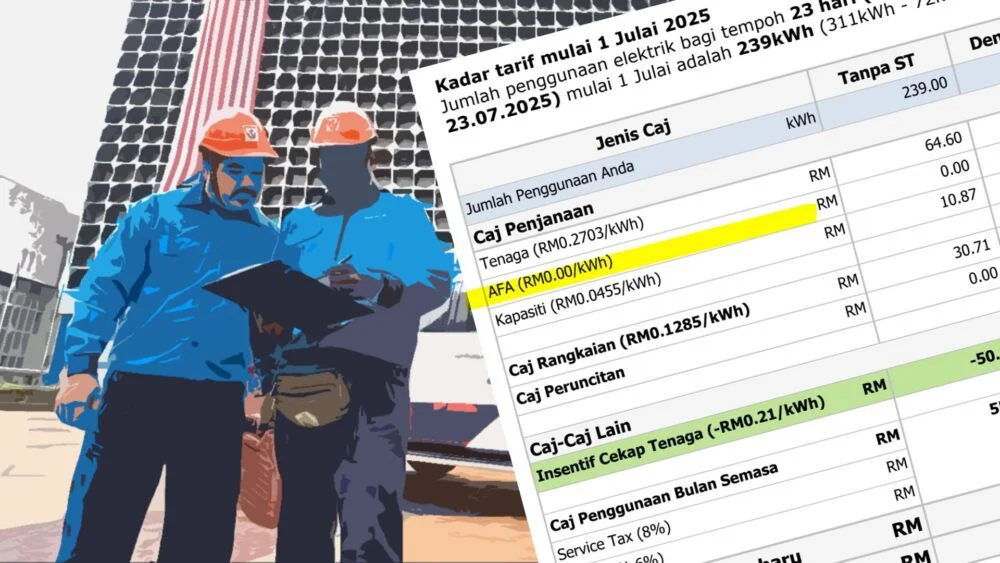 Bil TNB Ogos 2025 lebih murah dengan AFA, ini sebabnya