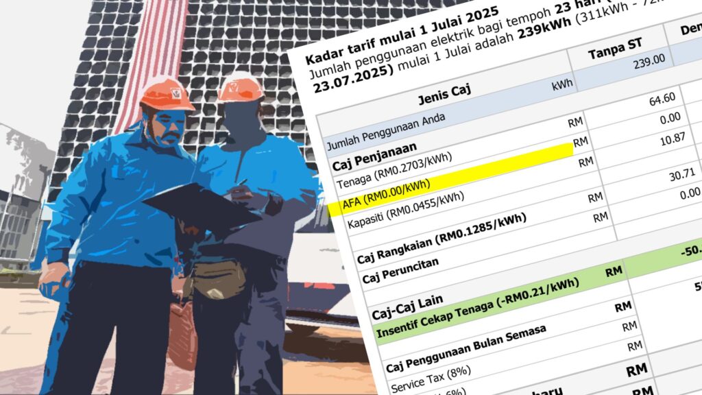 Bil TNB Ogos 2025 akan ada rebat AFA besar, ini sebabnya