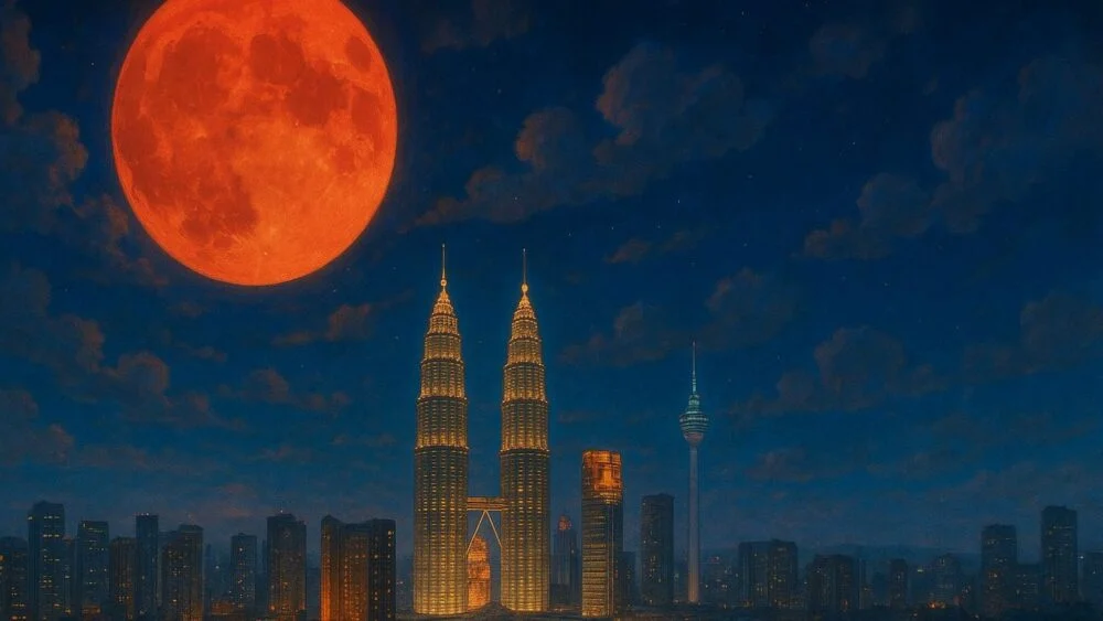 Gerhana Bulan Penuh 2025 di Malaysia: Tarikh, Waktu & Cara Lihat