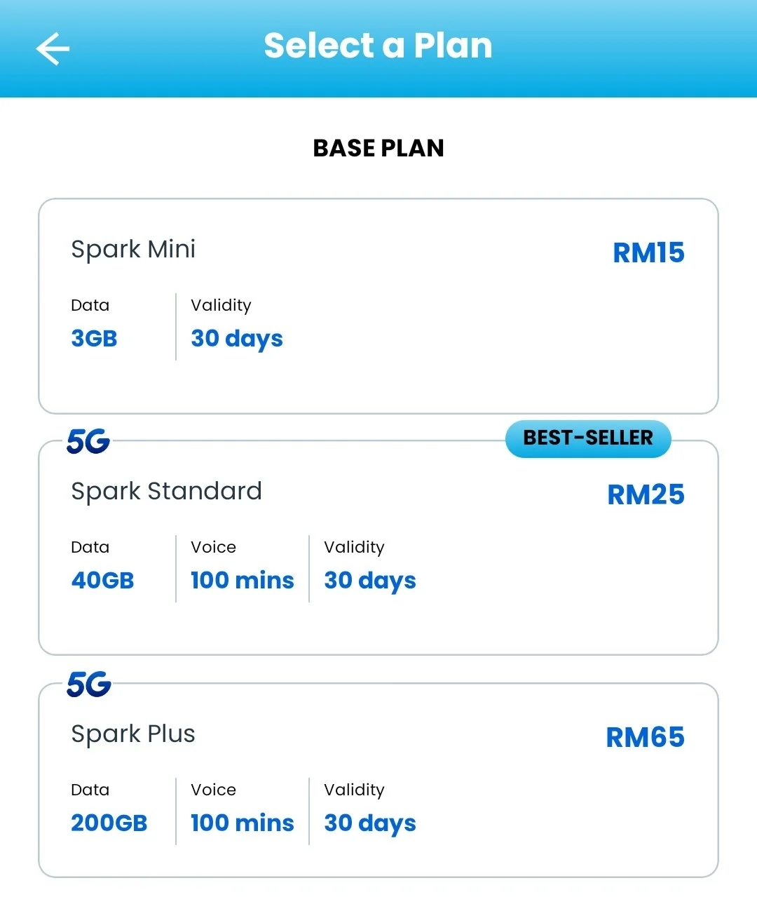 Spark tawar pelan prabayar serendah RM10 dengan eSIM