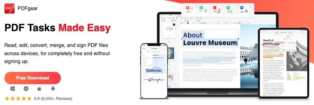 PDFgear software percuma terbaik untuk PDF