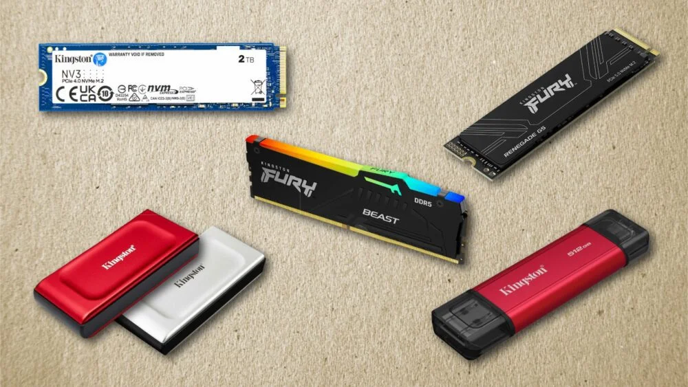 Upgrade gajet anda dengan barangan Kingston
