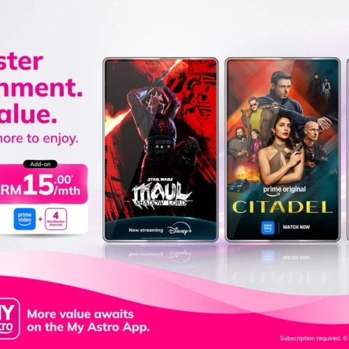 Sedang yang lain leka dengan FIFA 2026, Astro usyar lapangan baharu. Kombo penstriman serendah RM15 ada Disney+, Prime video, WeTV, dan Viu.