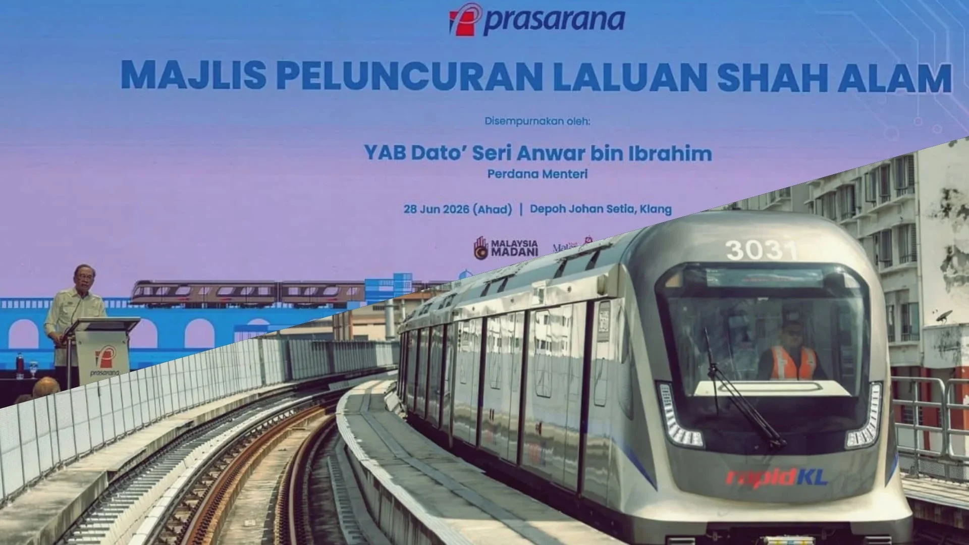 Tambang percuma LRT3 Shah Alam lanjut hingga 14 Ogos 2026