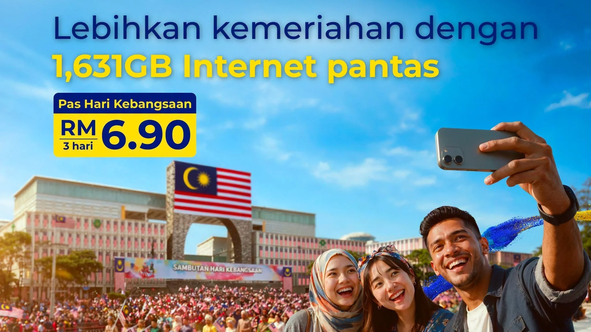 CelcomDigi tawar pelan 1631GB harga RM6.90 sempena bulan kemerdekaan Malaysia. Ini cara langgan dan adakah ia berbaloi.